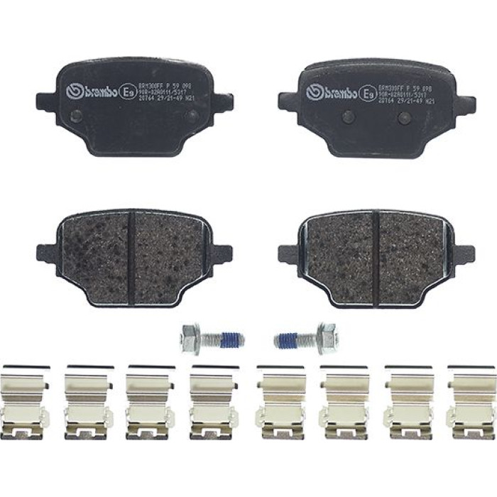 P 59 098 Brembo Prime Bremsbelagsatz Hinterachse – P 59 098 – 92 x 47 x 17 mm – Bremssystem TRW – OE Nummer 1635254980 P 59 098 Brembo Prime Bremsbelagsatz Hinterachse – P 59 098 – 92 x 47 x 17 mm – Bremssystem TRW – OE Nummer 1635254980