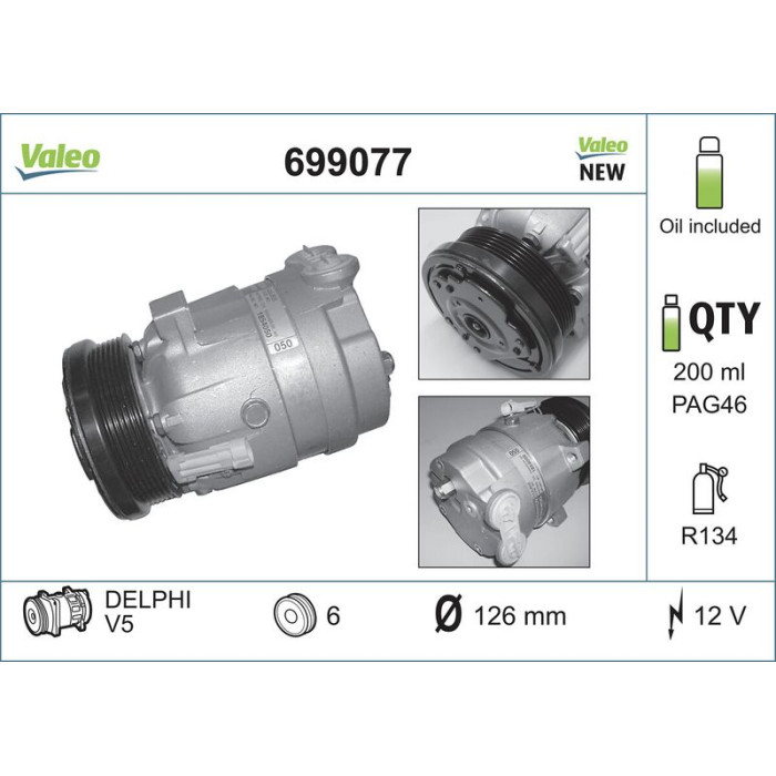 Valeo Kompressor 699077 Valeo Kompressor 699077