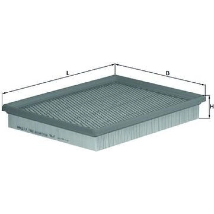 MAHLE Luftfilter LX 1662 MAHLE Luftfilter LX 1662