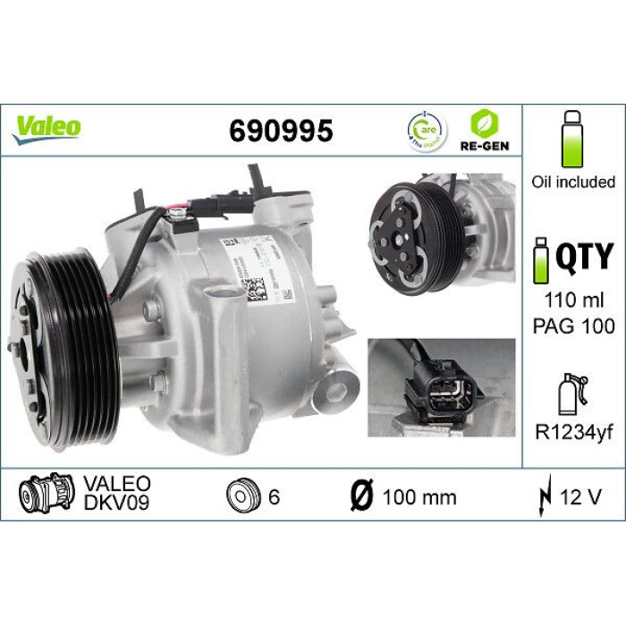 Valeo Kompressor 690995 Valeo Kompressor 690995