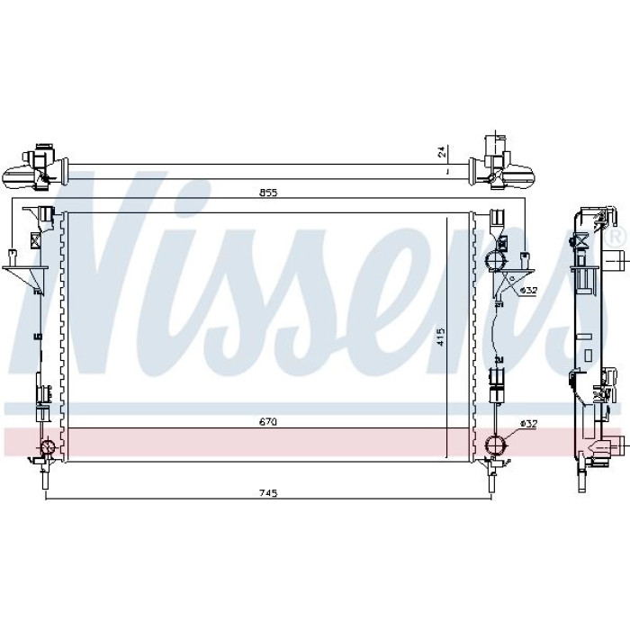 63813 Nissens Wasserkühler PKW 63813 63813 Nissens Wasserkühler PKW 63813