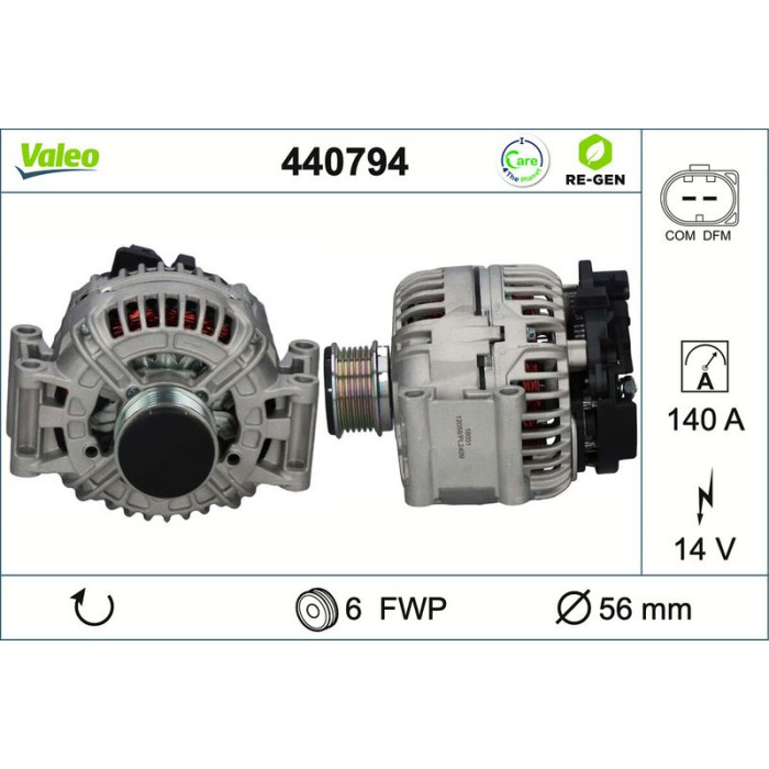 Valeo Lichtmaschine 440794 Valeo Lichtmaschine 440794