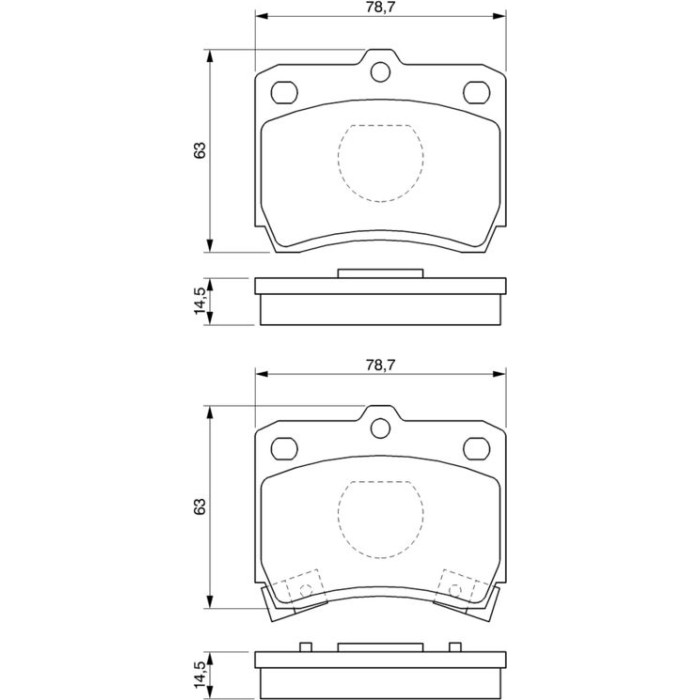Bosch Bremsbelagsatz 0 986 493 550 Bosch Bremsbelagsatz 0 986 493 550