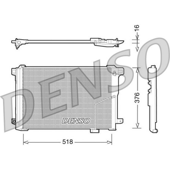Denso Klimakondensator DCN17005 Denso Klimakondensator DCN17005