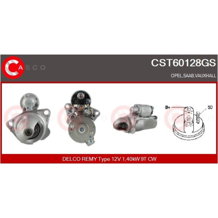 CASCO Anlasser CST60128GS CASCO Anlasser CST60128GS