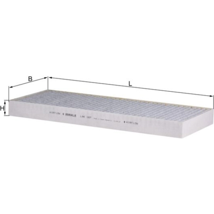 LAK 167 MAHLE Innenraumfilter 167, mit Klimaanlage, Aktivkohlefilter, 405 x 164 x 33 mm – u. a. für Peugeot 807 (EB_), Expert Kasten (222), (224_) – OE Nummer 6447LX - l LAK 167 MAHLE Innenraumfilter 167, mit Klimaanlage, Aktivkohlefilter, 405 x 164 x 33 mm – u. a. für Peugeot 807 (EB_), Expert Kasten (222), (224_) – OE Nummer 6447LX - l