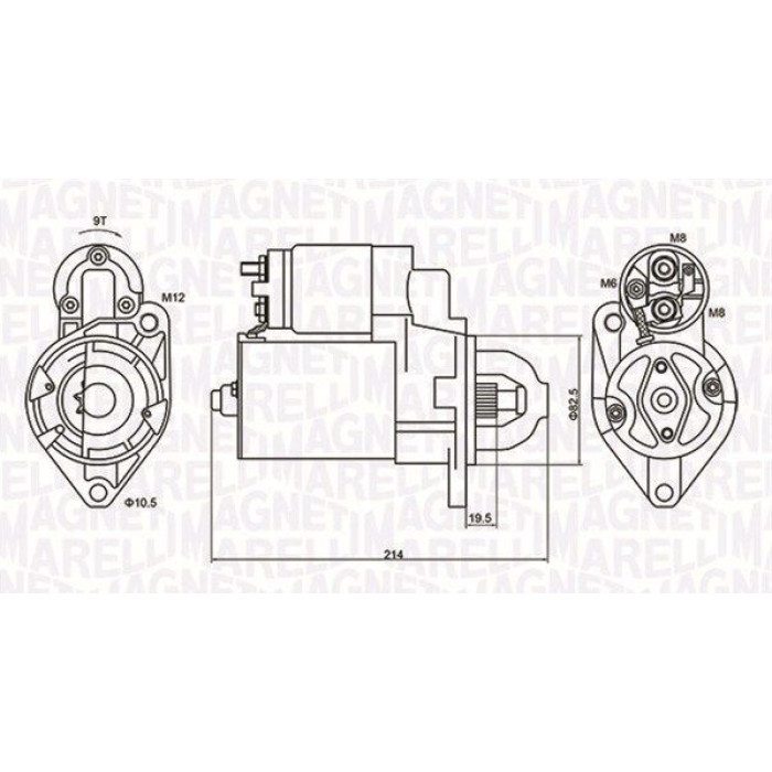 Magneti Marelli Anlasser 063720879010 Magneti Marelli Anlasser 063720879010