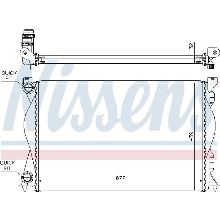 Nissens Wasserkühler PKW 60235A Nissens Wasserkühler PKW 60235A