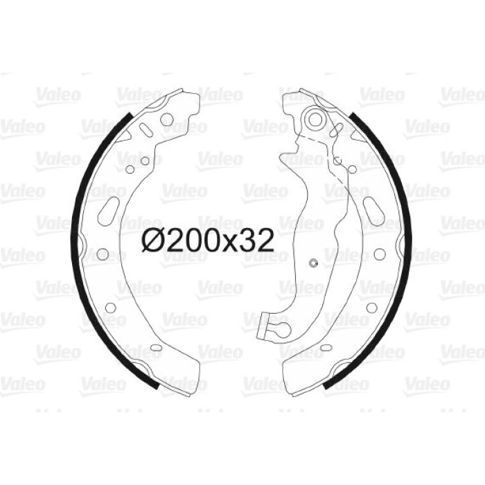 Valeo Bremsbacken 564086 Valeo Bremsbacken 564086