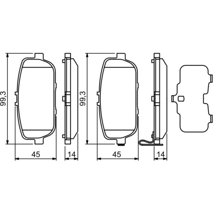 Bosch Bremsbelagsatz 0 986 494 190 Bosch Bremsbelagsatz 0 986 494 190