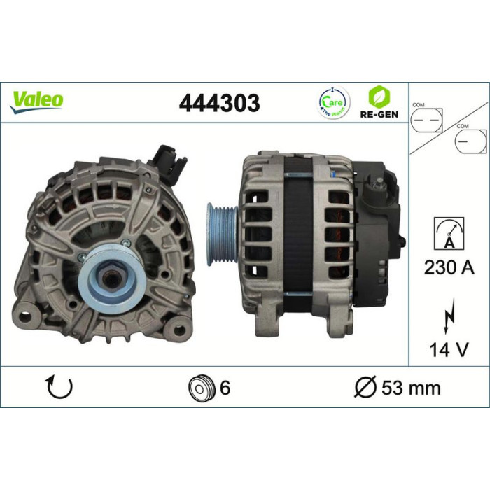 Valeo Lichtmaschine 444303 Valeo Lichtmaschine 444303