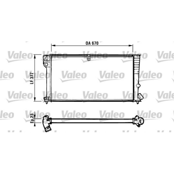Valeo Motorkühler 731570 Valeo Motorkühler 731570