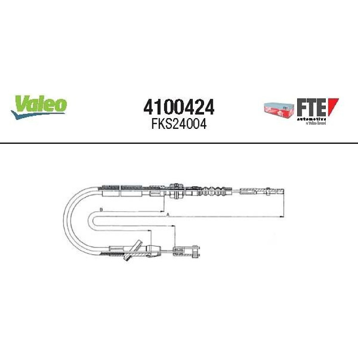 FTE Seilzug, Kupplungsbetätigung 4100424 FTE Seilzug, Kupplungsbetätigung 4100424