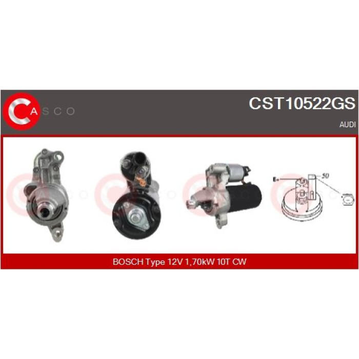CASCO Anlasser CST10522GS CASCO Anlasser CST10522GS