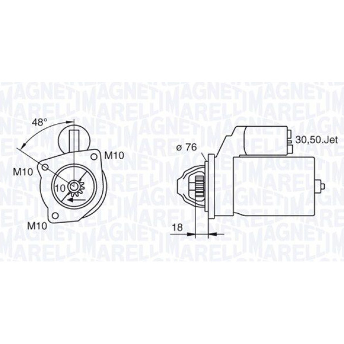Magneti Marelli Anlasser 063280008010 Magneti Marelli Anlasser 063280008010
