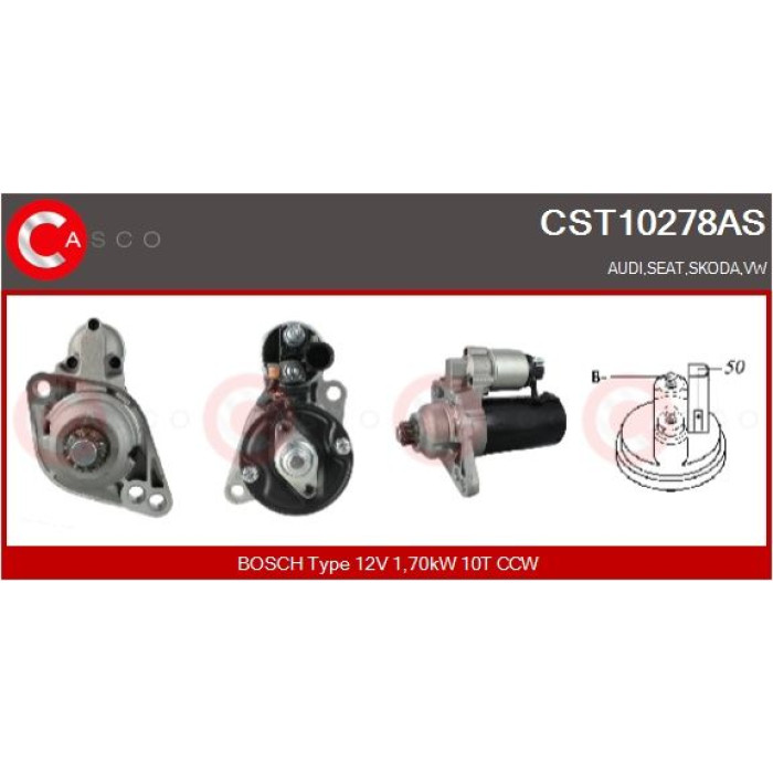 CASCO Anlasser CST10278AS