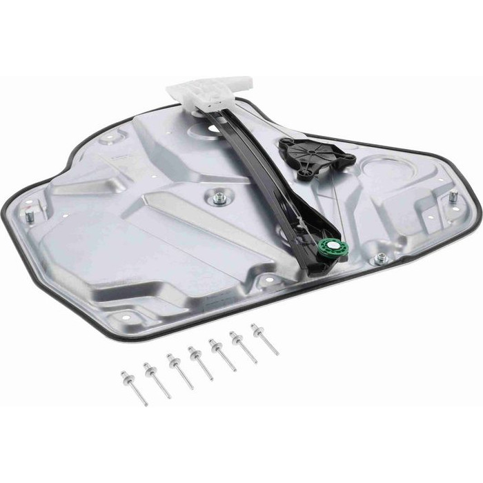 VAICO V10-1850 Fensterheber hinten links, ohne Motor, elektrisch, mit Trägerplatte VAICO V10-1850 Fensterheber hinten links, ohne Motor, elektrisch, mit Trägerplatte
