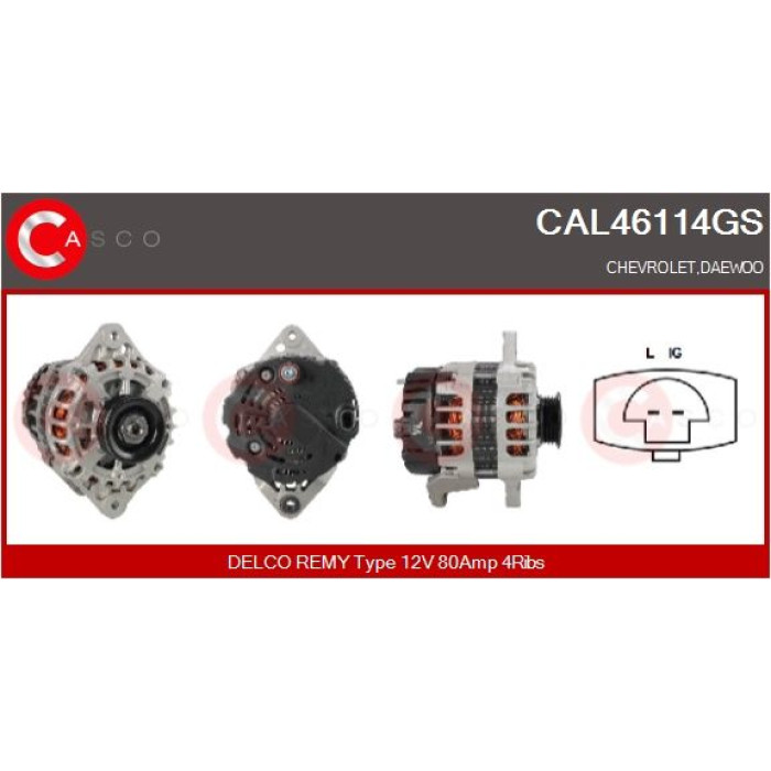CASCO Generator CAL46114GS CASCO Generator CAL46114GS