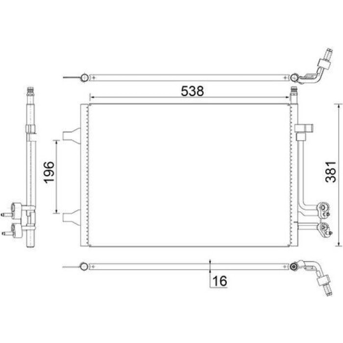 MAHLE Kondensator, Klimaanlage AC 692 000S