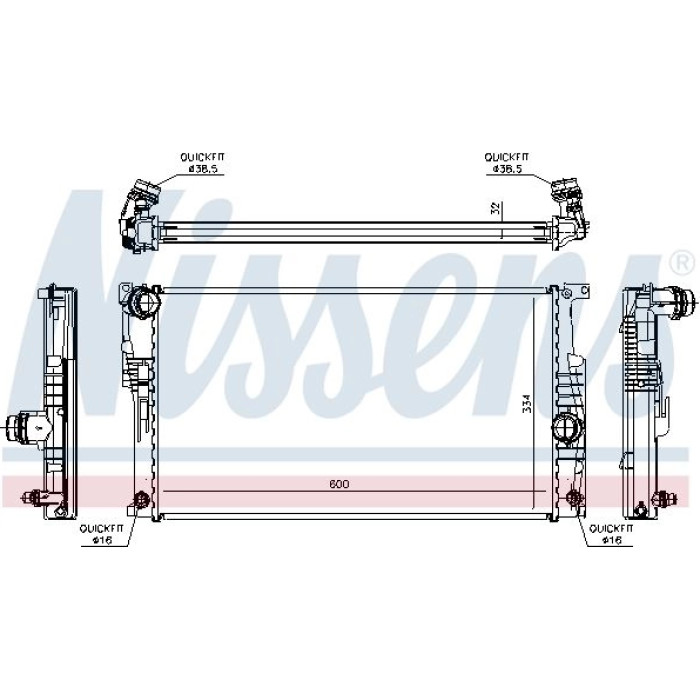 Nissens Wasserkühler PKW 60817
