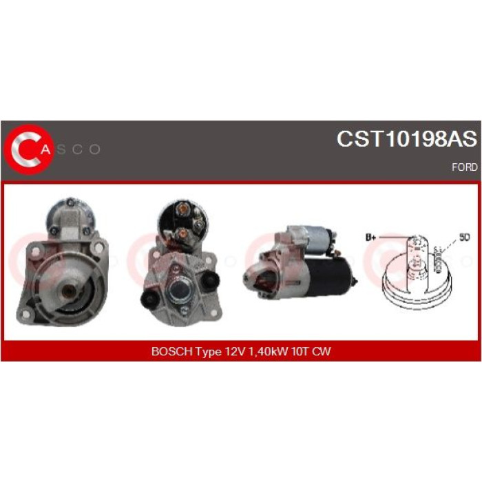 CASCO Anlasser CST10198AS CASCO Anlasser CST10198AS