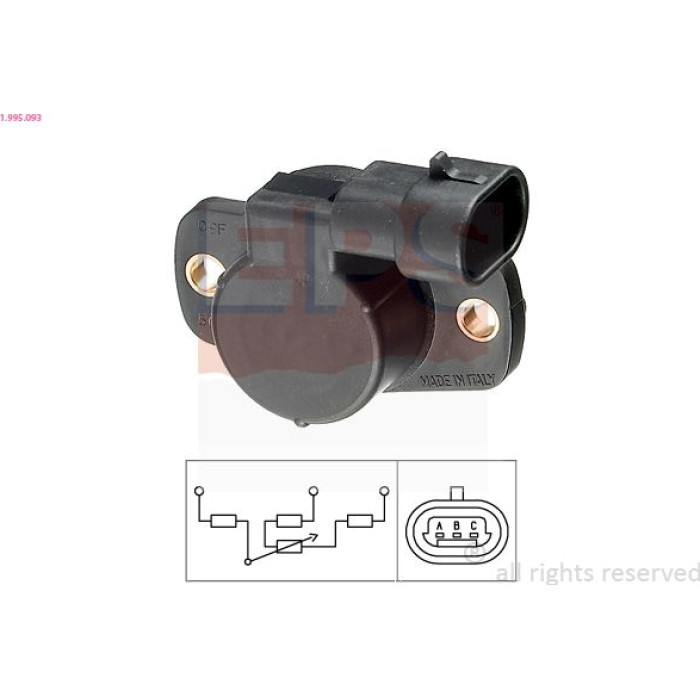 Sensor, Drosselklappenstellung 1.995.093 Sensor, Drosselklappenstellung 1.995.093