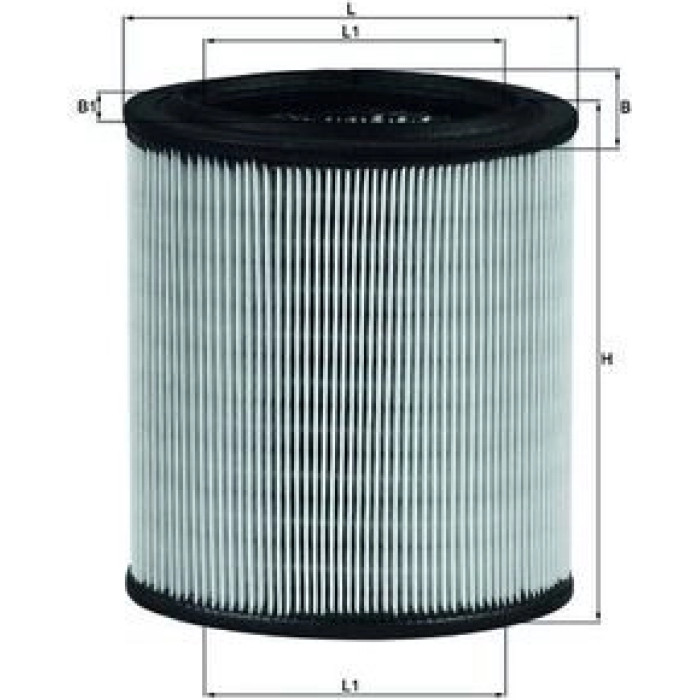 MAHLE Luftfilter LX 715 MAHLE Luftfilter LX 715