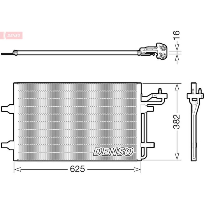 Denso Klimakondensator DCN33011 Denso Klimakondensator DCN33011