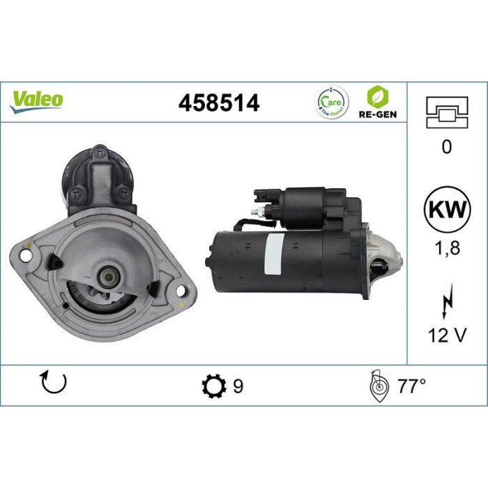 Valeo Anlasser 458514 Valeo Anlasser 458514