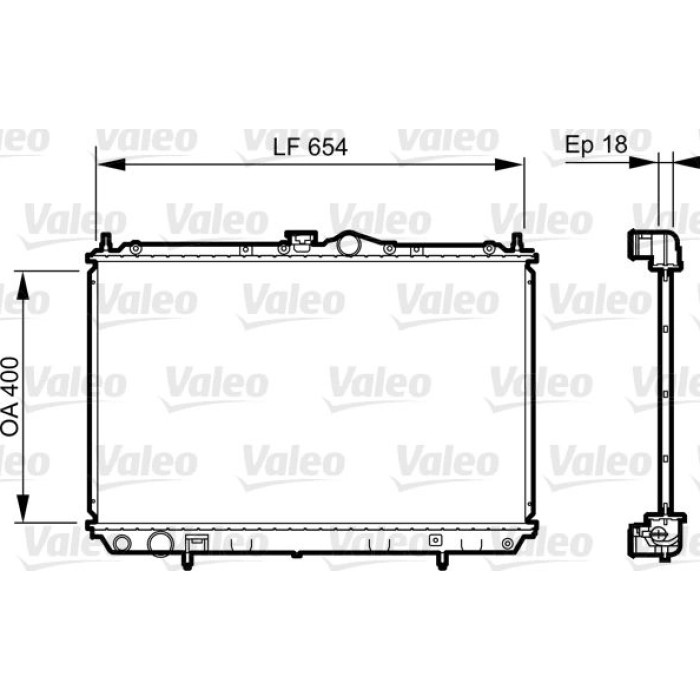 Valeo Motorkühler 735497 Valeo Motorkühler 735497