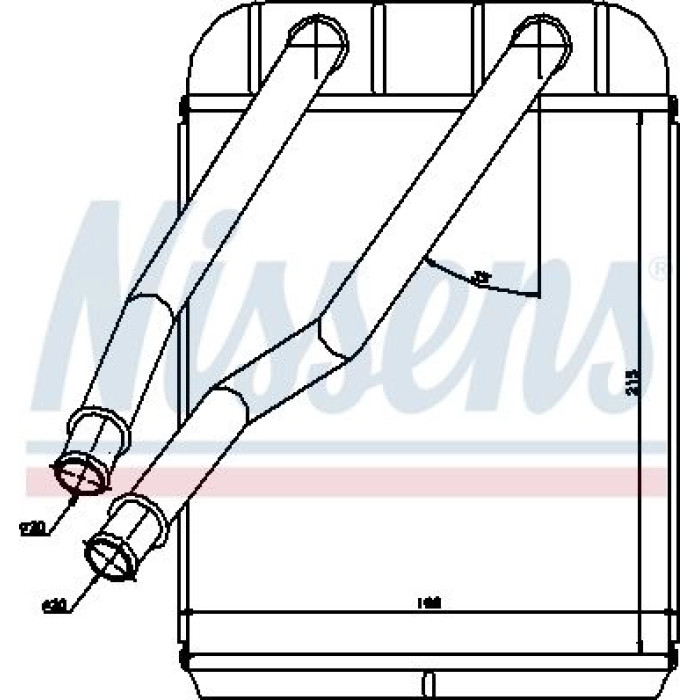 Nissens Heizungskühler PKW 73975 Nissens Heizungskühler PKW 73975