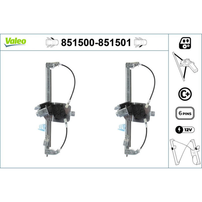 Valeo Fensterheber 851501 Valeo Fensterheber 851501