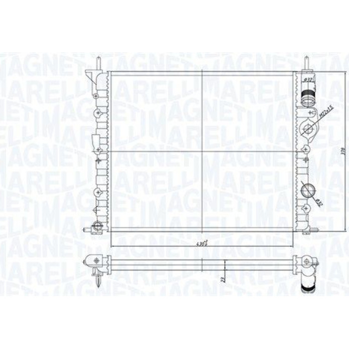 Magneti Marelli Motorkühler 350213194700