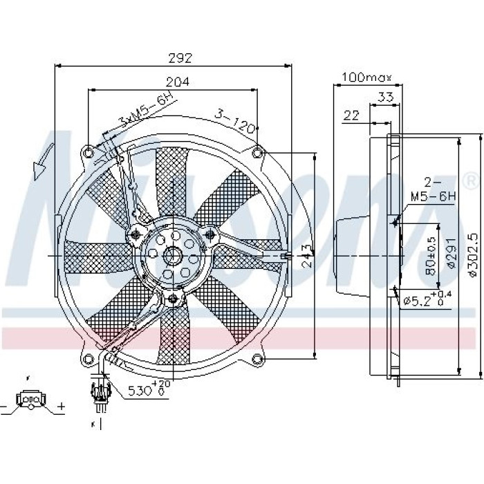 Nissens Kühlerlüfter PKW 85702 Nissens Kühlerlüfter PKW 85702