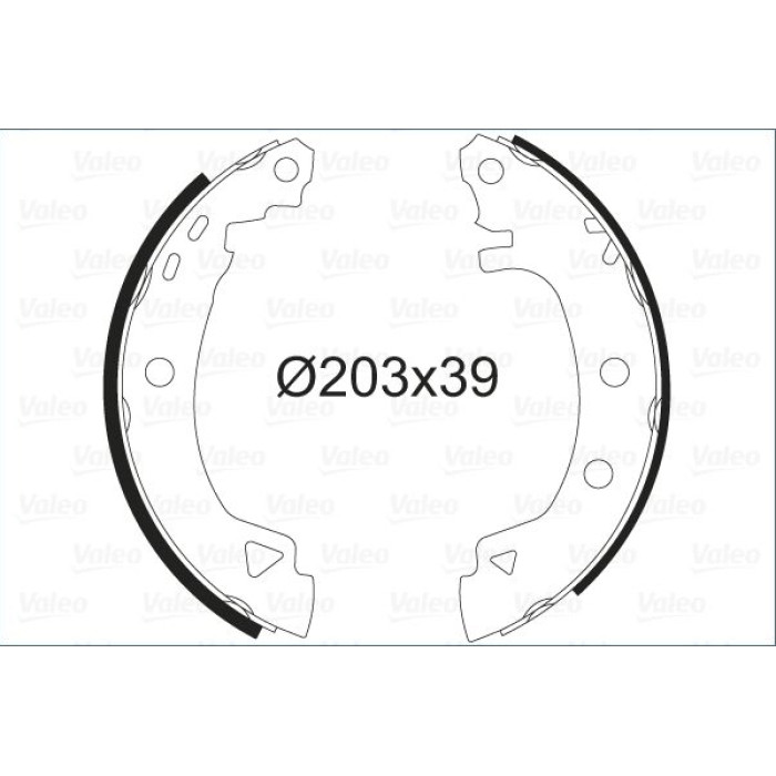 Valeo Bremsbacken 562041 Valeo Bremsbacken 562041