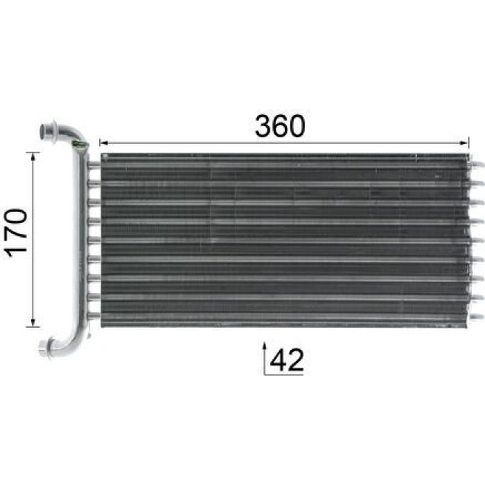 MAHLE Wärmetauscher, Innenraumheizung AH 113 000P MAHLE Wärmetauscher, Innenraumheizung AH 113 000P