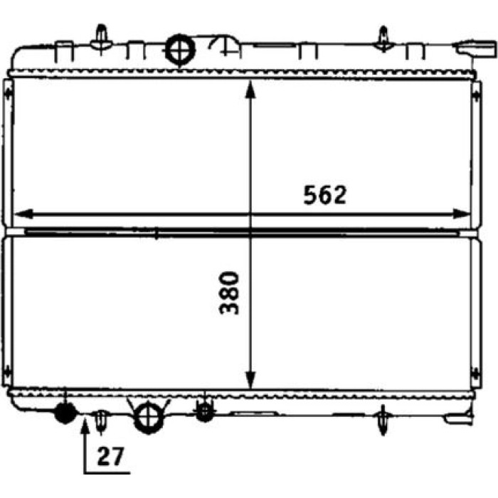 MAHLE Kühler, Motorkühlung CR 524 000S MAHLE Kühler, Motorkühlung CR 524 000S