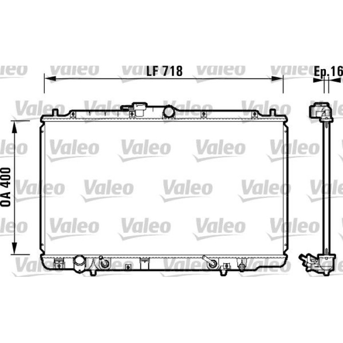 Valeo Motorkühler 734113 Valeo Motorkühler 734113