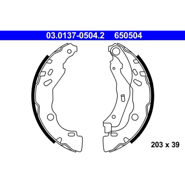 03.0137-0504.2 ATE Bremsbackensatz 03.0137-0504.2 03.0137-0504.2 ATE Bremsbackensatz 03.0137-0504.2