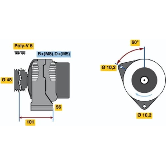 0 986 038 260 Bosch Lichtmaschine 0 986 038 260 0 986 038 260 Bosch Lichtmaschine 0 986 038 260