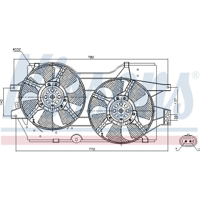 Nissens Kühlerlüfter PKW 85288 Nissens Kühlerlüfter PKW 85288