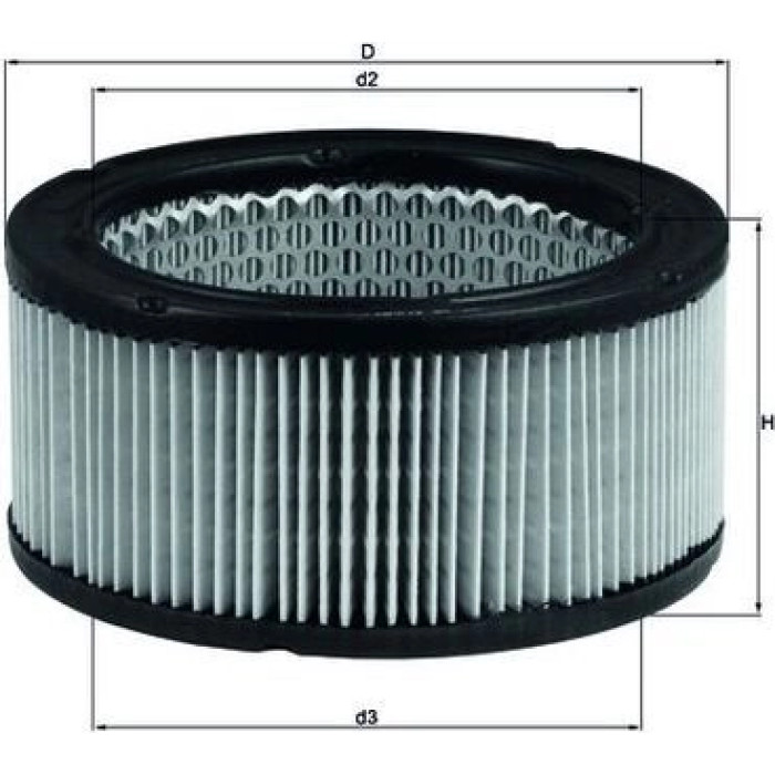 MAHLE Luftfilter LX 213 MAHLE Luftfilter LX 213