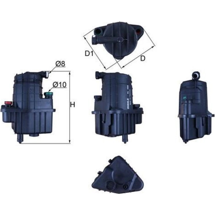 MAHLE Kraftstofffilter KL 469 MAHLE Kraftstofffilter KL 469