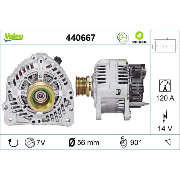 Valeo Lichtmaschine 440667 Valeo Lichtmaschine 440667