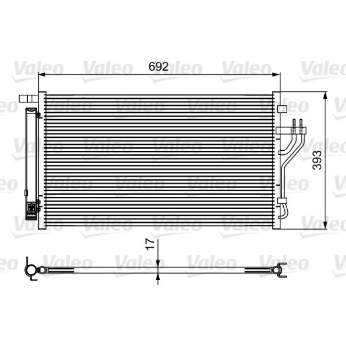 Valeo Klimakondensator 814485 Valeo Klimakondensator 814485