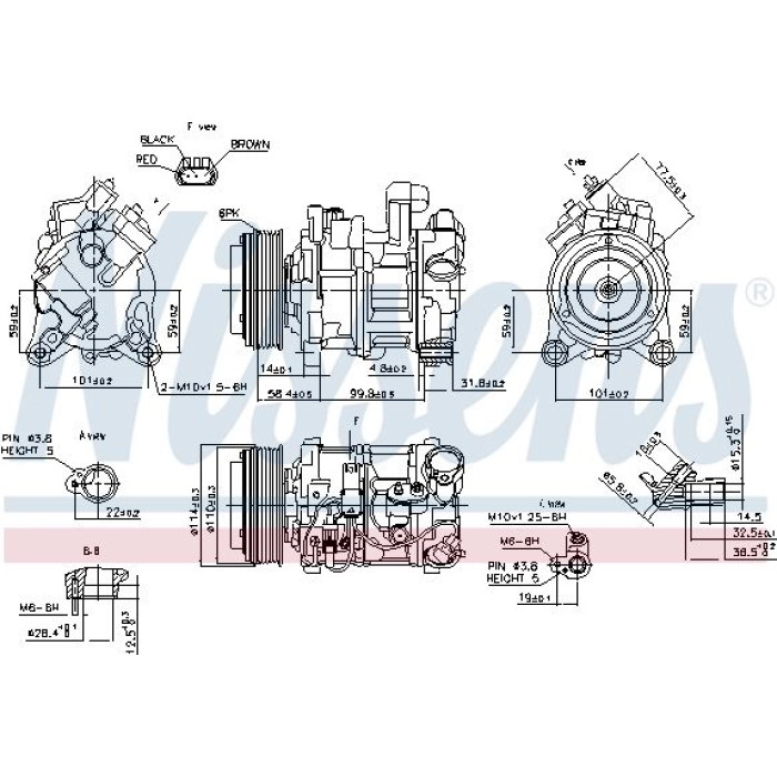 Nissens Klimakompressor PKW 89585 Nissens Klimakompressor PKW 89585