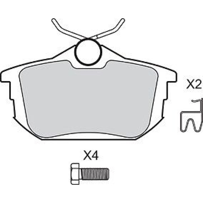 Valeo Bremsbelagsatz 598492 Valeo Bremsbelagsatz 598492