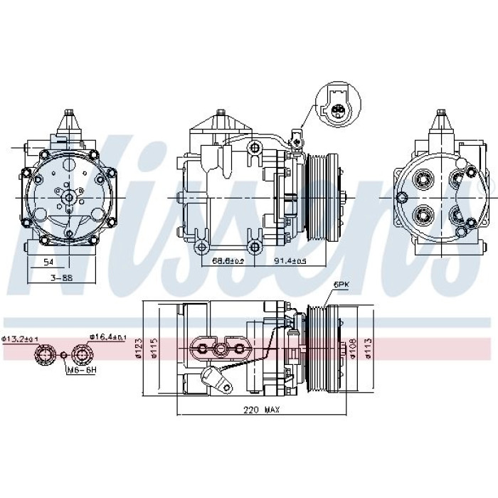 Nissens Klimakompressor PKW 89248 Nissens Klimakompressor PKW 89248