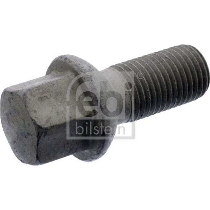 febi bilstein 18913 Radschraube M14 x 1,5 – Kugelbund R14, Länge unter Kopf 25 mm, Gewindelänge 26 mm, Gesamtlänge 49 mm, Außen-Ø 24,6 mm, SW 17, Klasse 10.9, zinklamellenbeschichtet, für Leichtmetallfelgen / für Stahlfelgen – OE 000 990 49 07 febi bilstein 18913 Radschraube M14 x 1,5 – Kugelbund R14, Länge unter Kopf 25 mm, Gewindelänge 26 mm, Gesamtlänge 49 mm, Außen-Ø 24,6 mm, SW 17, Klasse 10.9, zinklamellenbeschichtet, für Leichtmetallfelgen / für Stahlfelgen – OE 000 990 49 07