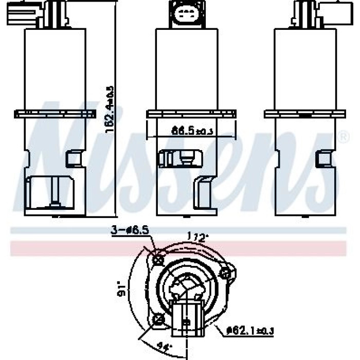 Nissens AGR-Ventil 98190 Nissens AGR-Ventil 98190